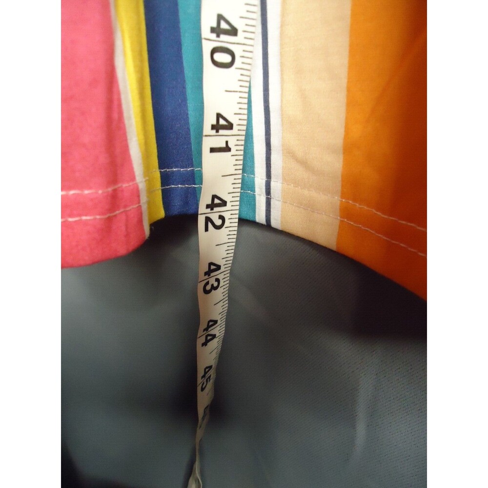 Ouges Short Sleeve Multicolored Vertical Stripe F… - image 11